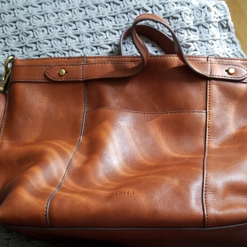 Brown fossil purse